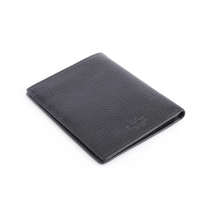 RFID Blocking Passport Travel Wallet, black-pebble