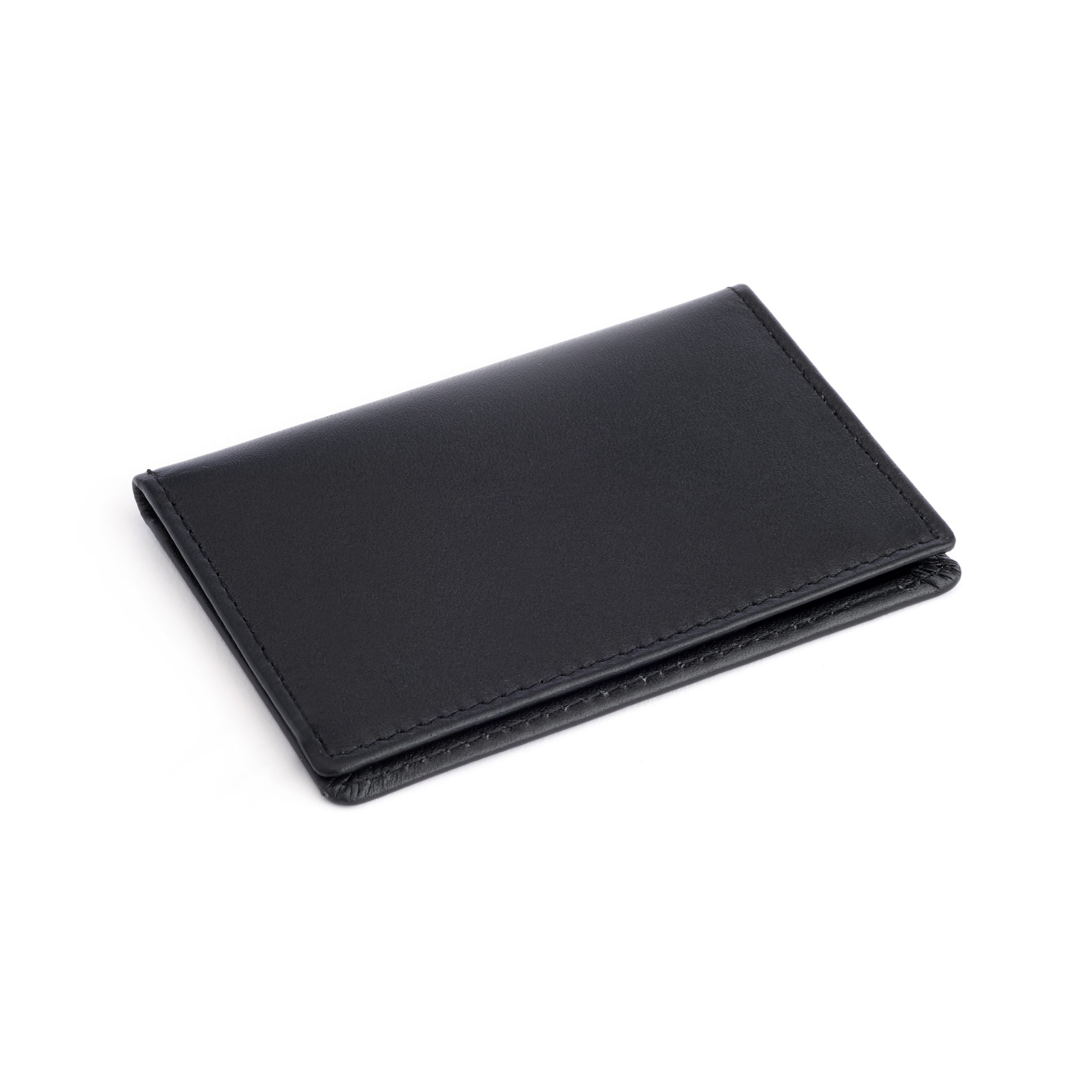 Tri-View Leather ID Card Case Wallet