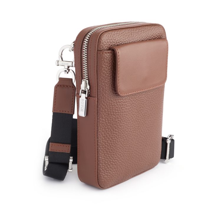 Phone Crossbody Bag, tan