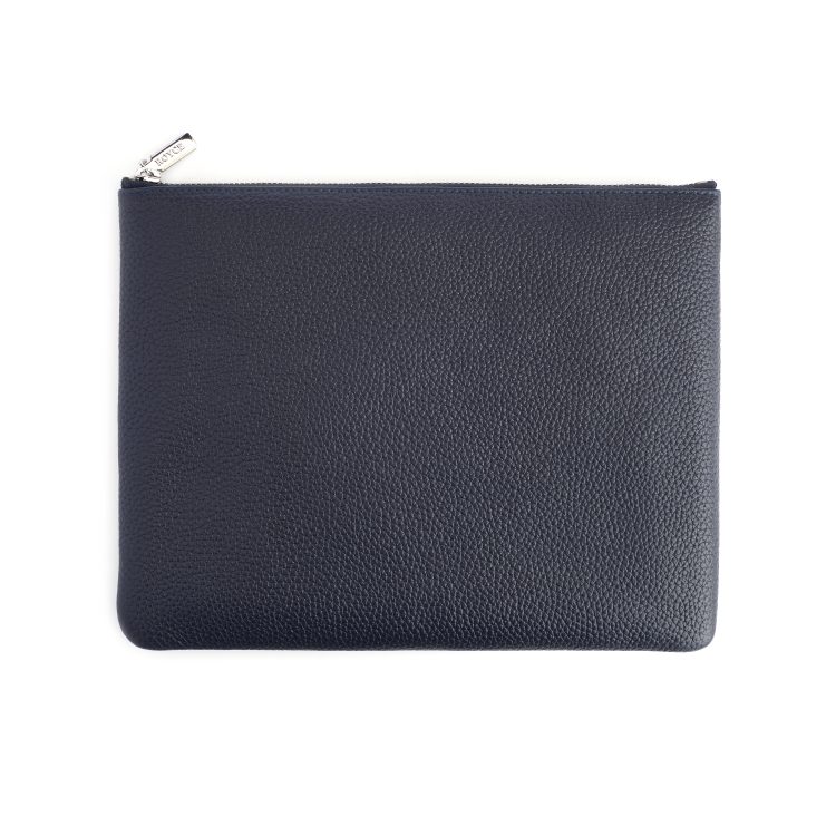 Large Travel Zippered Pouch, blue