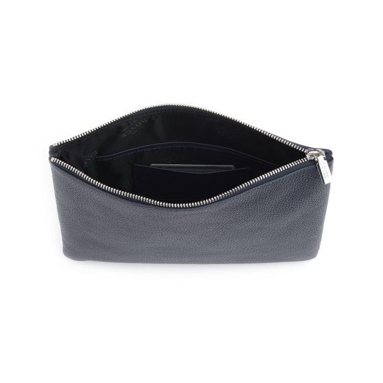 Large Travel Zippered Pouch, blue