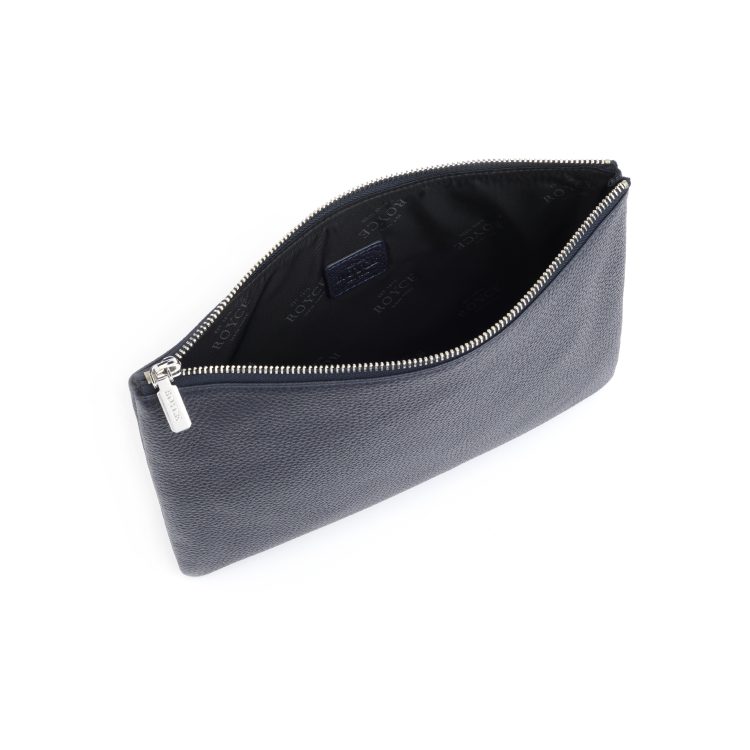 Large Travel Zippered Pouch, blue