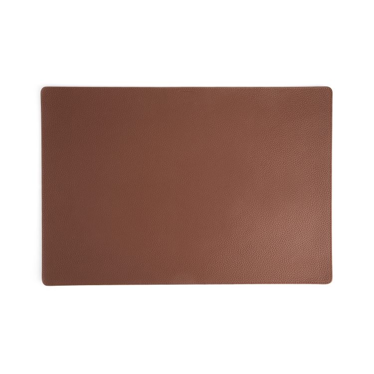 Desk Pad Blotter with Cable Loop, tan