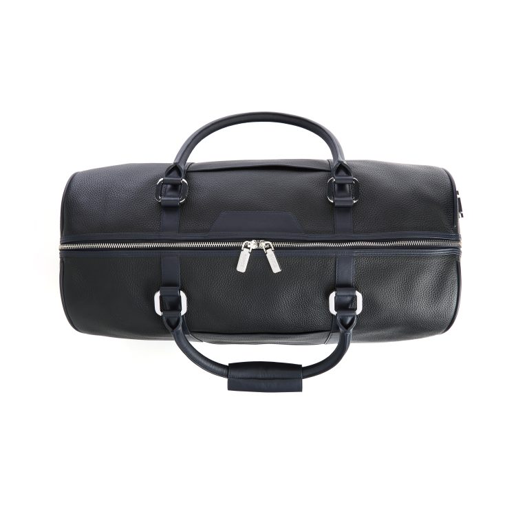 Expandable Weekender Duffel Bag with Suitcase Sleeve, black