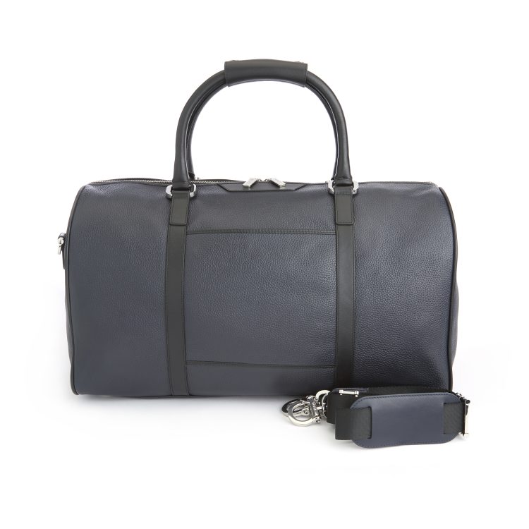 Expandable Weekender Duffel Bag with Suitcase Sleeve, black