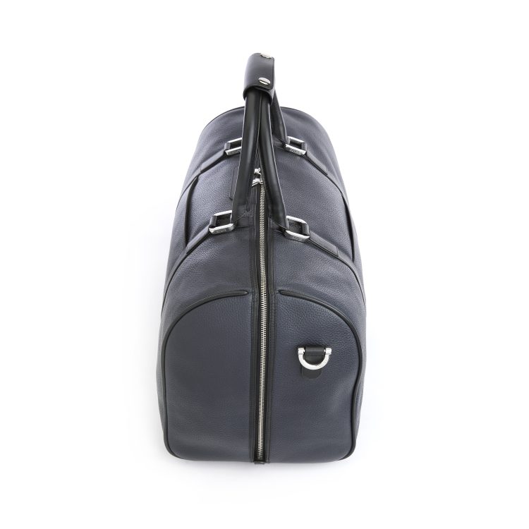 Expandable Weekender Duffel Bag with Suitcase Sleeve, blue