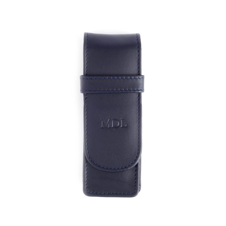 Double Fountain Pen Carrying Case, blue