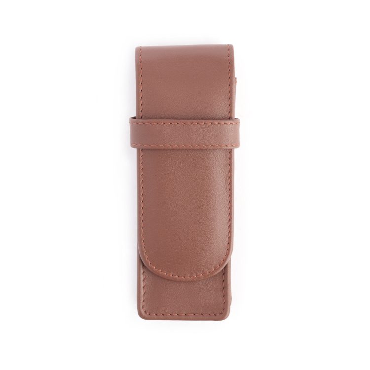 Double Fountain Pen Carrying Case, tan