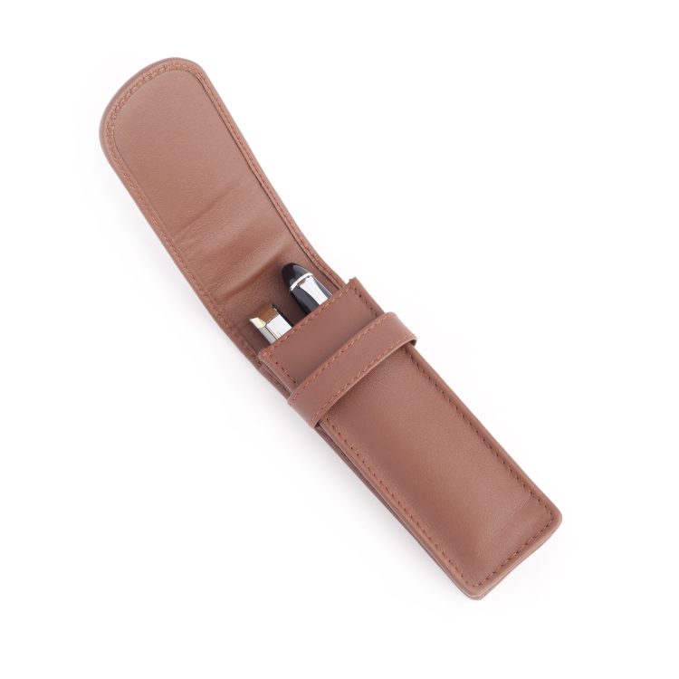 Double Fountain Pen Carrying Case, tan