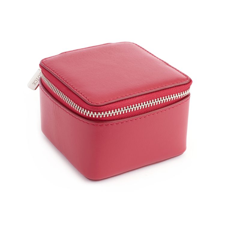Compact Travel Jewelry Box, red