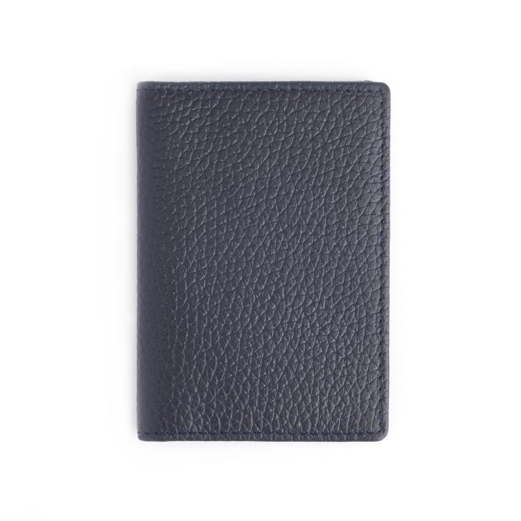 RFID Blocking Vertical Card Wallet, blue-pebble