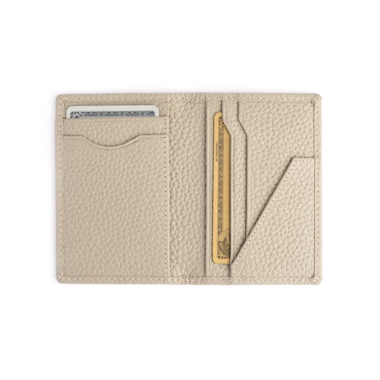 RFID Blocking Vertical Card Wallet, taupe