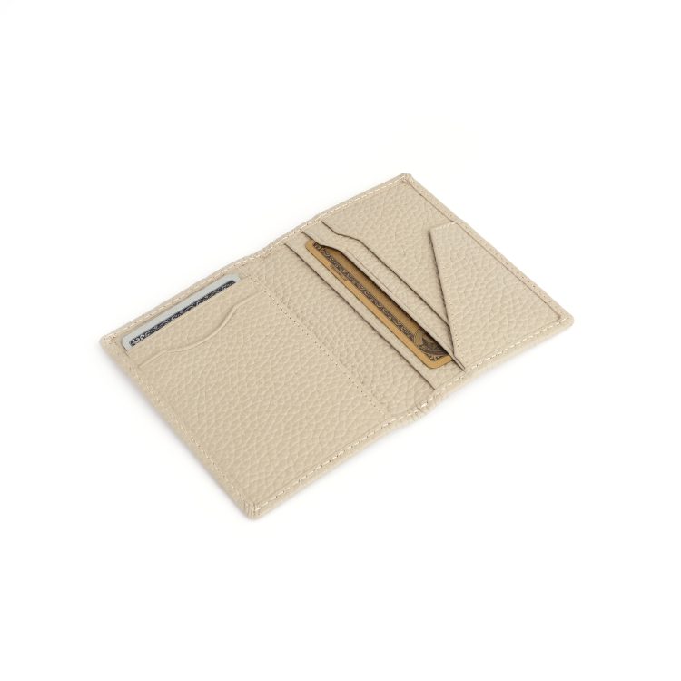 RFID Blocking Vertical Card Wallet, taupe