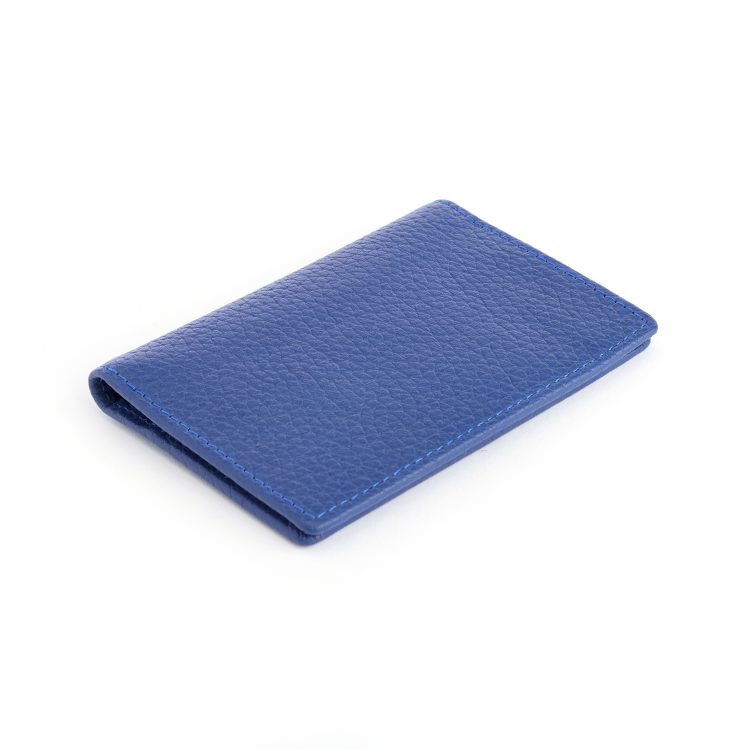Vertical Card Wallet, cobalt-blue