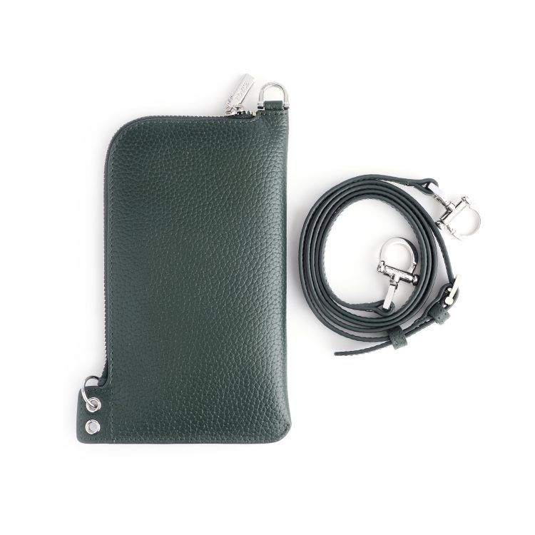 Crossbody Phone Case Wallet, dark-green