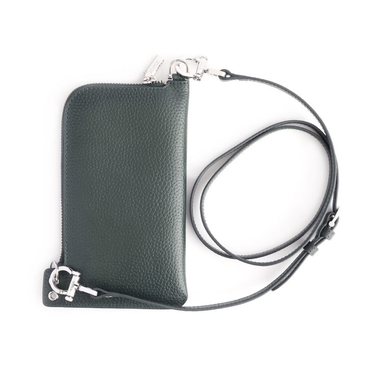 Crossbody Phone Case Wallet, dark-green