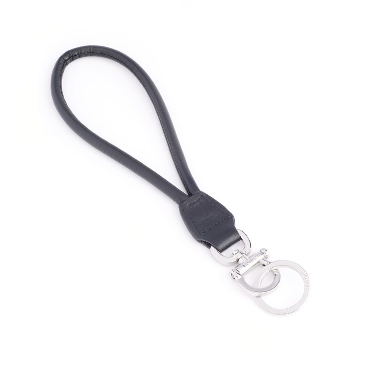Looped Key Fob or Wristlet Attachment, black