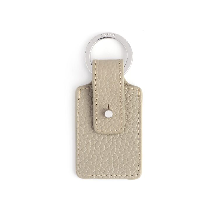 AirTag Valet Keychain, taupe