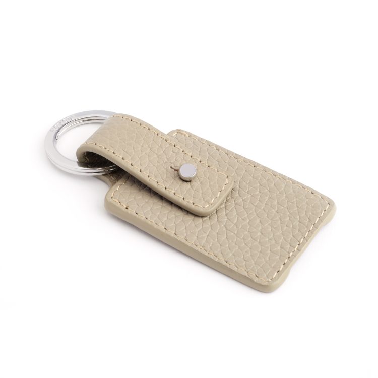 AirTag Valet Keychain, taupe