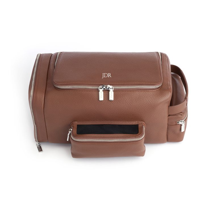 Executive Golf Shoe Travel Bag, tan