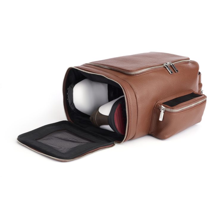 Executive Golf Shoe Travel Bag, tan