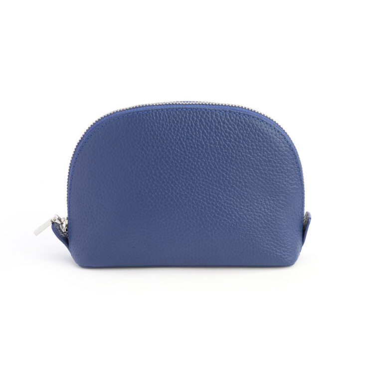 Compact Cosmetic Makeup Bag, cobalt-blue