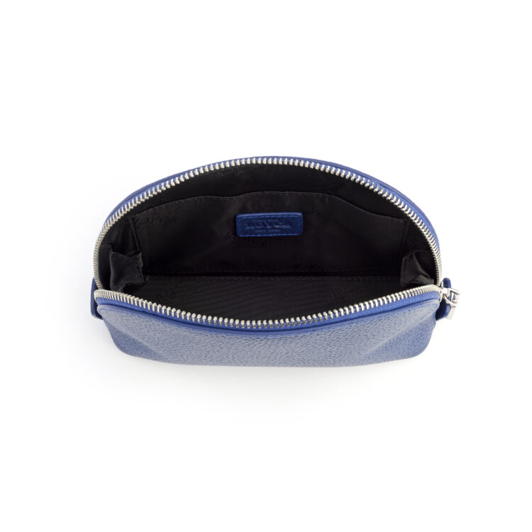 Compact Cosmetic Makeup Bag, cobalt-blue